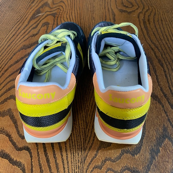 Saucony Black and Yellow Women's Athletic Shoes - Picture 5 of 6